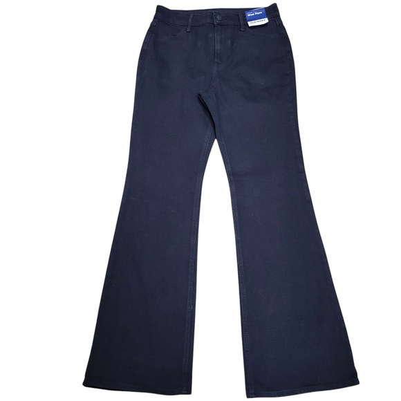 Old Navy High Rise Wow Flare Jeans Black Women Size 6 Waist 30" Inseam 32" NWT - Picture 2 of 10